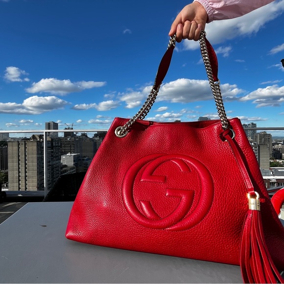 SOLD Authentic Gucci Soho interlocking leather bag - Picture 2 of 15